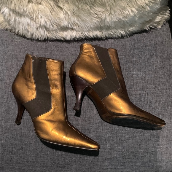 Donald J. Pliner Metallic Ankle Boots - Picture 3 of 16